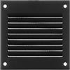 LIRAST 100x100mm Antracite Griglia di Ventilazione in Acciaio Inossidabile - Griglie D'Aerazione con Rete Anti Insetti