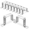 ANBEEISS 10 Pz Morsetti Quadrati Acciaio Inox, 40x40 mm | Staffa a Morsetto per Tubi, Tubi Quadrati, Inossidabile, Staffe a U, per Condotte Tubazioni Alimentazione Idrica