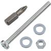 AERZETIX Kit fissaggio M5x60 mm / 20 viti metalliche / 20 dadi esagonali / 40 rondelle piatte / 1 utensile 1/4 PZ2