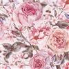 Decotalk Carta da Parati Adesiva Muro Floreale Rosa Vintage 44.5X300cm Pellicola Adesiva Per Mobili Rosa Fogli Di Carta da Parati Rimovibile in Vinile Per Soggiorno Camera da Letto Cucina Pareti
