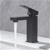 BuntHaus Rubinetto per Lavabo da Bagno in Acciaio Inossidabile, BuntHaus Miscelatore Monocomando per Acqua Fredda e Calda, Aeratore Rimovibile, Design Moderno Senza Piombo, Nero Opaco