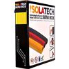ISOLATECH tubo termorestringente 2:1 Mini Box senza adesivo giallo Ø6,4mm 10 metri per auto cavo elettrico USB accessori resistente ai raggi UV rotolo non etichettato in pratica scatola dispenser