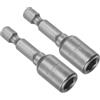 CoCud Punta Avvitatore Cambio Rapido, 7mm Metrico 48mm Lunghezza 1/4 Attacco, Punte Trapano Incastonatore Magnetica Codolo Cilindrico Cr-V - (Applicazioni: Riparazioni Auto) - 2Pz