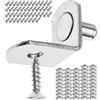 Your Day Mate Reggipiani a L D5, 48 pz, reggipiani per fori Ø 5 mm, con staffa a L 19 x 16 x 13 mm, in acciaio massiccio, antiruggine, reggipiani, mobili reggipiani, armadietto reggipiani
