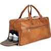 Berliner Bags Borsone da Viaggio Austin XL in Pelle Conciata al Vegetale, 45L Compatto con Tracolla Regolabile, Elegante per Weekend e Trasferte, Uomo e Donna - Marrone