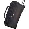 LILOSAC Borsa da viaggio per roulette, grande, 80 cm di lunghezza, 162 l, borsa da viaggio con ruote (80 cm, Nero)