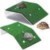 YouXiaor Piattaforma Tartaruga Piattaforma Galleggiante Isola Galleggiante per Tartaruga Rettile con Ventose Acquario Serbatoio Decor Habitat Ornamento per Tartarughe per Terrari Tartaruga Terrazzo Isola Galle