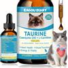 Eagou Diary Taurina per Gatti Gocce - Integratore Taurina per Gatti, Felina Cardiaca e Vista, Immunitaria, l'Energia e Vitalità, Coenzima Q10, L-Carnitina, L-Arginina, Vitamine, Liquida Gatto Taurina, 60ml
