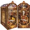 Quanquer Fai da te Book Nook Kit_ con protezione antipolvere e luce LED 3D in le
