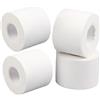 GTAGKOMMEN 4 Rotoli Tape sportivo, Nastro fasciature, Nastro Sportivo, Sport Tape, Tape dita crossfit, Nastro bendaggi sportivi ogni volume 3,8cmx10m, Non elastico Bianco cotone (Bianco cotone)