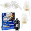 Naiicute Fly - Tappi per le orecchie per bambini (6 - 12 J.) - Protezione dell'udito per bambini, bilanciamento della pressione - Tappi per le orecchie riutilizzabili in silicone morbido per volo,