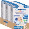 DECOWASH Detersivo in Fogli per Lavatrice (Fino a 800 Usi) Ecologico, Ipoallergenico, Senza Plastica, Sapone in Fogli per Bucato Pulito e Morbido, Perfetto per Viaggio, Bimbi e Pelli Sensibili, Lavanda