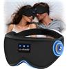 LC-dolida Mascherina Bluetooth per dormire, cuffie 3D aggiornate per dormire sul fianco, 16 ore per ascoltare musica con auricolari Bluetooth, aiuti per il sonno per uomo/donna/pisolino/relax/viaggi