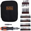 BLACK+DECKER Set di viti A7104-XJ con cricchetto, 56 pezzi, 56 pezzi