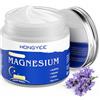 HONGYEE Crema Sonno Lenitiva Al Magnesio, Con magnesio e olio essenziale di lavanda e oliva, migliora il sonno, il rilassamento muscolare, lenisce la pelle secca-120g