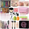 Viugex Set Trucchi Donna, Kit Trucco Make Up Completo Professionale, Set Regalo di Trucco per Donne Principianti con Palette Ombretto, Paletta Correttivi, Fondotinta, Mascara, Eyeliner, Gloss Labbra, Fard