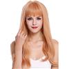 WIG ME UP - DL047-1344 Parrucca donna Lunga Liscia Punte ondulate Biondo rossiccio Rosso chiaro Rosso-arancione