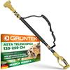 GRÜNTEK Asta Telescopica 135-250 cm Compatibile solo con Articoli GRÜNTEK: Motosega e Forbice da Potatura a Batteria - Pertica Telescopica con con Tracolla e Impugnatura Ergonomica.