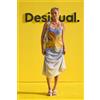 Desigual, Vestito lungo stampato, Donna, Viscosa, Blu, L