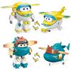 Super Wings transformable toys 2PCS Snap & Solar, 2 in 1 figure d'azione, giocattoli robot 12,7 cm di altezza, giocattoli aeronautici trasformabili per bambini e bambine di età superiore ai 3 anni