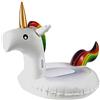 BLUE SKY - Unicorno Gonfiabile - 069787 - Bianco - Vinile - 240 cm x 145 cm - Gioco all'aperto - Piscina - Cavalcabile - Con Maniglia - XXL - A partire dai 14 anni