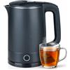 alpina Bollitore Elettrico 1,5L 1850-2200W - Bollitore per 6 Tazze di Acqua Calda - Acqua Bollente in 3-4 Minuti - con Spegnimento Automatico - Nero