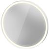 Duravit L-Cube Miroirs avec éclairage, rond, LED 18W, 700x700x67mm, blanc aluminium mat, LC7375018180100, LC7375018180100