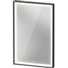 Duravit L-Cube Miroirs avec éclairage, angulaires, LED 18W, 450x700x67mm, graphite aluminium mat, LC7379049490000, LC7379049490000