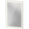 Duravit L-Cube Miroirs avec éclairage, angulaires, LED 18W, 450x700x67mm, blanc aluminium mat, LC7379018180000, LC7379018180000