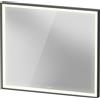 Duravit L-Cube Miroirs avec éclairage, angulaires, 800x700x67mm, graphite aluminium mat, LC7381049490100, LC7381049490100