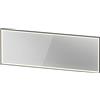 Duravit L-Cube Miroirs avec éclairage, angulaires, 2000x700x67mm, graphite aluminium mat, LC7387049490100, LC7387049490100