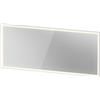 Duravit L-Cube Miroirs avec éclairage, angulaires, 1600x700x67mm, blanc aluminium mat, LC7385018180100, LC7385018180100