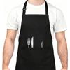 Mulbijeo Pezzi Taglia Grossa Grembiule, Grembiule da Cuoco con 2 Tasche, Adatto per Cucinare e Lavoro, Grembiule per Cameriere e Parrucchiere