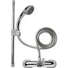 Croydex Set miscelatore per vasca da bagno, cromato, 22,8 x 16,2 x 3,8 cm, AB220041