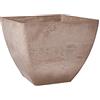 PSW Pot Collection Arcadia Garden Products PSW FB40TP Simplicity Square, 40,6 x 33 cm, tortora