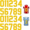 Zonon 22 numeri termoadesivi per maglie sportive 0-9, giallo, 20,3 cm