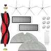APZOVO Accessori Kit Ricambi Per Xiaomi Roborock S5 Max S6 Max S6 Pure S6 MaxV S50 S51 S55 S60 S65 S5 S6, con 1 Spazzola principale, 3 Spazzola Laterale, 2 HEPA Filtro, 2 Panni Mop