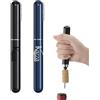 KAZZA 2 cavatappi pompa aria 2 in 1, apribottiglie a pressione d'aria con coppa capsula, portatile e senza sforzo, per la casa, ristorante, regali per gli amanti del vino (nero + blu)