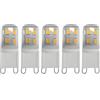 HUAMu g9 led Lampadina 3W, Equivalente a 30 Watt G9 alogena, 3000K Luce bianca calda, 300LM, 220V Senza sfarfallio Non dimmerabile Adatta all'illuminazione del soggiorno, 5 pezzi