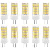 HUAMu Lampadina LED G4 AC/DC 12V, 5 Watt, 500 Lumen, Luce Bianca Calda 3000K, Angolo del fascio di luce 360°, Equivalente a 50 Watt G4 Alogeno, Non Dimmerabile, Confezione da 10