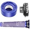 YUYUEMI Filtro HEPA anteriore posteriore di ricambio per motore Dyson V7 V8, kit di conversione filtro HEPA per coperchio posteriore motore V7 V8 (coperchio posteriore + filtro post + filtro anteriore)