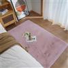 Ghouse Faux Tappetto di Pelle di Pecora Tappeto a Pelo Corto Lavabile Fluffy Uni Effetto Pelliccia Antiscivolo Facile da Pulire, Dimensione:90 x 150 cm, Colore: Rosa