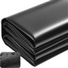 ENUTROF Telo per Laghetto da Giardino 2m x 2m x 0.2mm Fodera per Laghetto in HDPE per Isolamento da Giardinaggio Giardino Piscina per Laghetti Fontane Cascate (2x2m)