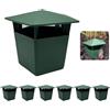 Generic Set di 6 trappole riutilizzabili per lumache da giardino, trappola per lumache con birra, efficaci contro le lumache, sicure e pulite, per acquari, confezione da 6