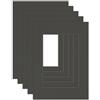 DEHA Design passepartout (set di 5) 18x24 cm per immagini 13x18 cm, nero