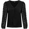 ONLY Onlemery Life L/S Mix Top Box Jrs Camicetta da Donna, Ballerino di Nuvola, M