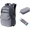 Nitro Future Hero Set con astuccio XL & POSCA Creative Marker, grafite, 35 l, Casual