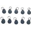 JWFKWNH 125 khz portachiavi Access RFID tag em4100 RFID Key (confezione da 10) (grigio)