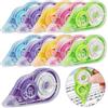 Nadinsta 10Pcs 30m x 5mm Bianchetto a Nastro, 5 Colori Correttore, Scolorina Portabilità Colorato Con Cappuccio Protettivo per Studenti Ufficio Scuola Casa