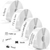 Gulxwis 4 Rotoli Etichette Adesive Termiche 12 x 40 mm, Nastro per Etichette Termiche Impermeabile Compatibili con P15/P12/D30/Q30/Q31/Q30S, 160 Nastri/Rotolo, per Case, Cucine, Uffici, Scuole